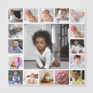 Entwerfen Sie Ihre eigene 17 FotoCollage Magnetkarte