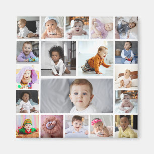 Entwerfen Sie Ihre eigene 19 FotoCollage Magnet