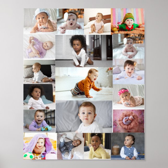 Entwerfen Sie Ihre eigene 19 FotoCollage Poster (Vorne)