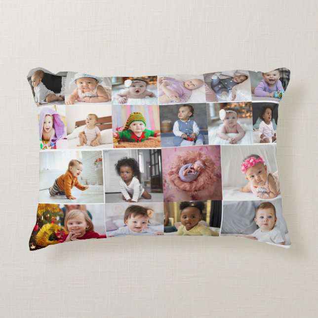 Entwerfen Sie Ihre eigene 20 FotoCollage Dekokissen (Vorderseite)