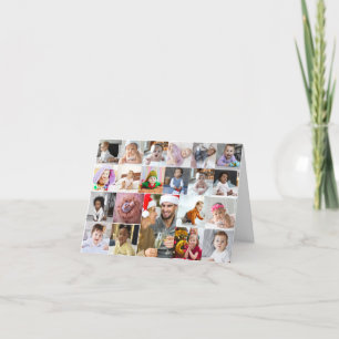 Entwerfen Sie Ihre eigene 21-Foto-Collage Feiertagskarte