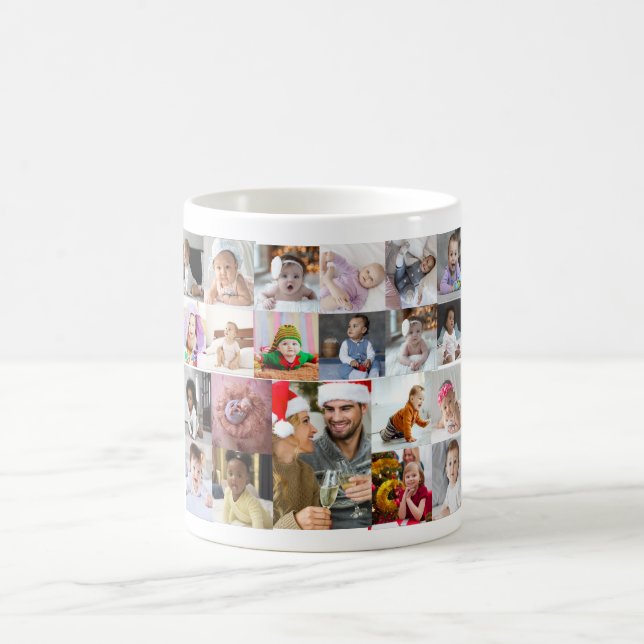 Entwerfen Sie Ihre eigene 21 FotoCollage Kaffeetasse (Mittel)
