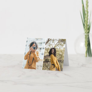 Entwerfen Sie Ihre eigene 2-FotoCollage Ankündigung