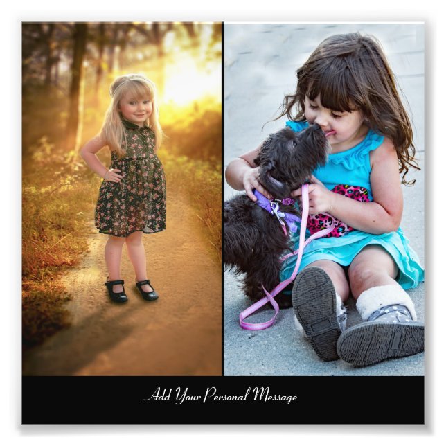 Entwerfen Sie Ihre eigene 2-FotoCollage Fotodruck (Vorne)