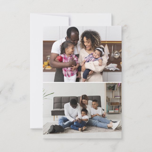 Entwerfen Sie Ihre eigene 2-FotoCollage Karte (Vorderseite)