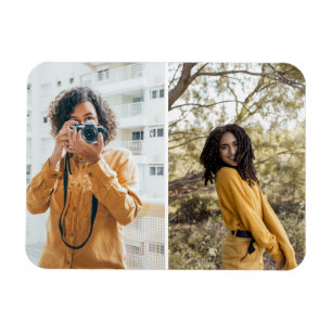 Entwerfen Sie Ihre eigene 2-FotoCollage Magnet