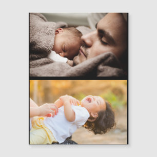 Entwerfen Sie Ihre eigene 2-FotoCollage Magnetkarte