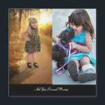 Entwerfen Sie Ihre eigene 2-FotoCollage Magnetkarte<br><div class="desc">Passen Sie Ihre Fotografie an. Sie können dieses maßgeschneiderte Produkt für besondere Anlässe wie Hochzeiten,  Geburtstage,  Weihnachten,  Feiertage,  Memorials,  Abschluss,  Geburtstage und vieles mehr machen. Es kann auch als Geschenk an Ihre beste Freundin,  nahe Freundin,  Familie und Verwandte gegeben werden.</div>