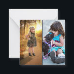 Entwerfen Sie Ihre eigene 2-FotoCollage Mitteilungskarte<br><div class="desc">Passen Sie Ihre Fotografie an. Sie können dieses maßgeschneiderte Produkt für besondere Anlässe wie Hochzeiten,  Geburtstage,  Weihnachten,  Feiertage,  Memorials,  Abschluss,  Geburtstage und vieles mehr machen. Es kann auch als Geschenk an Ihre beste Freundin,  nahe Freundin,  Familie und Verwandte gegeben werden.</div>