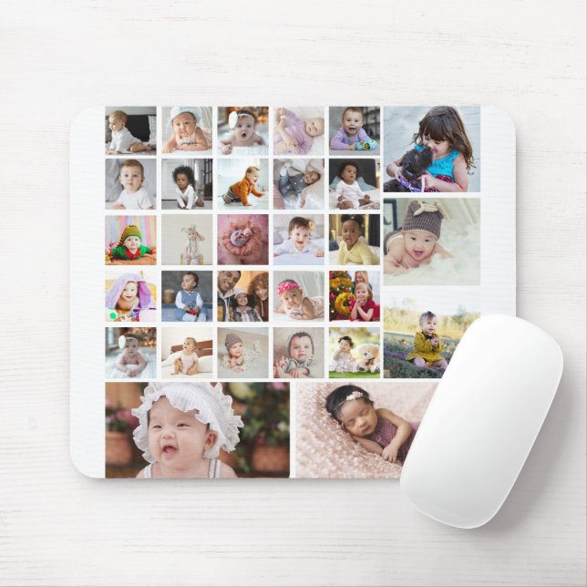 Entwerfen Sie Ihre eigene 30 FotoCollage Mousepad (Mit Mouse)