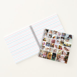 Entwerfen Sie Ihre eigene 35 FotoCollage Notizbuch