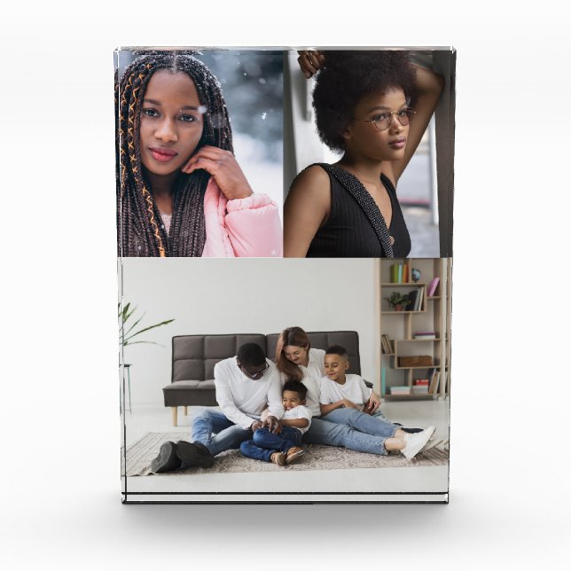 Entwerfen Sie Ihre eigene 3 FotoCollage Fotoblock (Vorderseite)