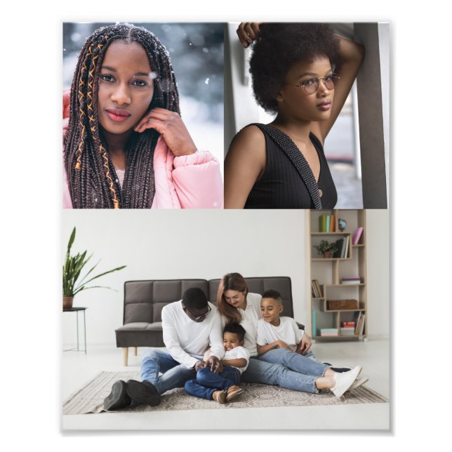 Entwerfen Sie Ihre eigene 3 FotoCollage Fotodruck (Vorne)