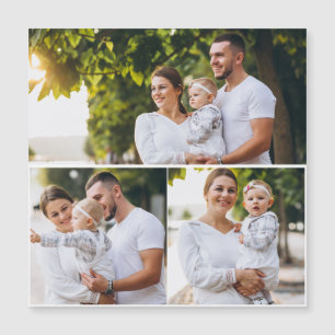 Entwerfen Sie Ihre eigene 3 FotoCollage Magnetkarte