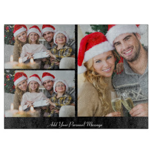 Entwerfen Sie Ihre eigene 3 FotoCollage Schneidebrett