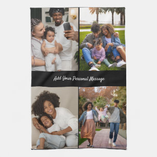 Entwerfen Sie Ihre eigene 4-FotoCollage Geschirrtuch