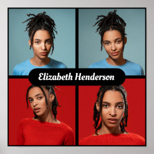 Entwerfen Sie Ihre eigene 4-FotoCollage Poster