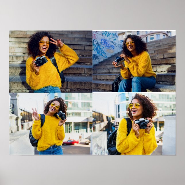 Entwerfen Sie Ihre eigene 4-FotoCollage Poster (Vorne)