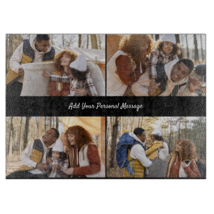 Entwerfen Sie Ihre eigene 4-FotoCollage Schneidebrett