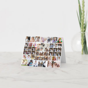 Entwerfen Sie Ihre eigene 50 FotoCollage Dankeskarte