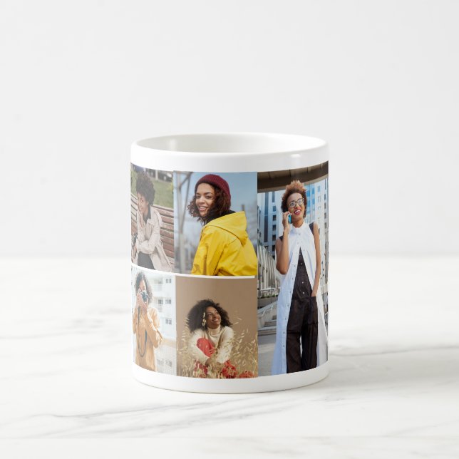 Entwerfen Sie Ihre eigene 5-FotoCollage Kaffeetasse (Mittel)