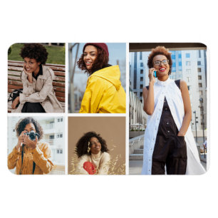 Entwerfen Sie Ihre eigene 5-FotoCollage Magnet