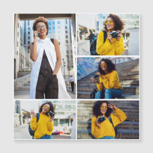 Entwerfen Sie Ihre eigene 5-FotoCollage Magnetkarte