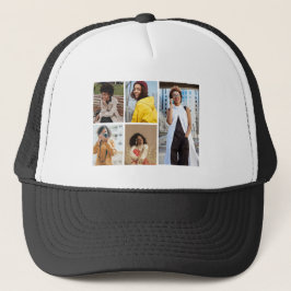 Entwerfen Sie Ihre eigene 5-FotoCollage Truckerkappe