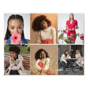 Entwerfen Sie Ihre eigene 6 FotoCollage Fotodruck