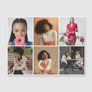 Entwerfen Sie Ihre eigene 6 FotoCollage Magnetkarte