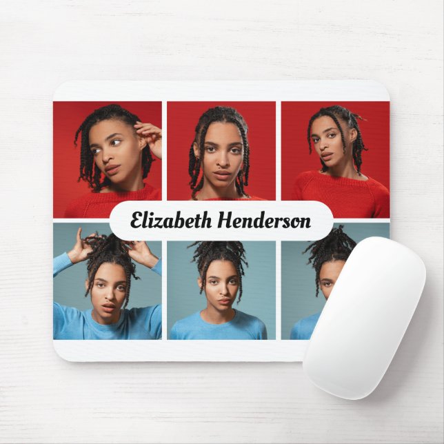 Entwerfen Sie Ihre eigene 6 FotoCollage Mousepad (Mit Mouse)