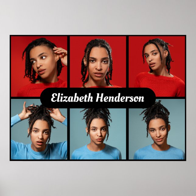 Entwerfen Sie Ihre eigene 6 FotoCollage Poster (Vorne)