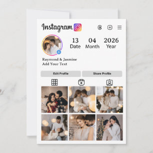 Entwerfen Sie Ihre eigene 7 FotoCollage Ankündigung