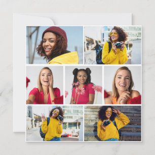 Entwerfen Sie Ihre eigene 7 FotoCollage Ankündigung