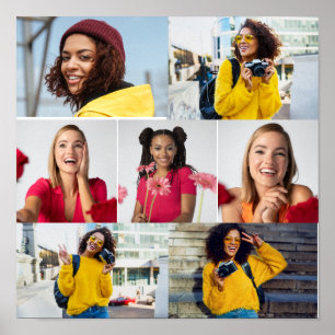 Entwerfen Sie Ihre eigene 7 FotoCollage Poster