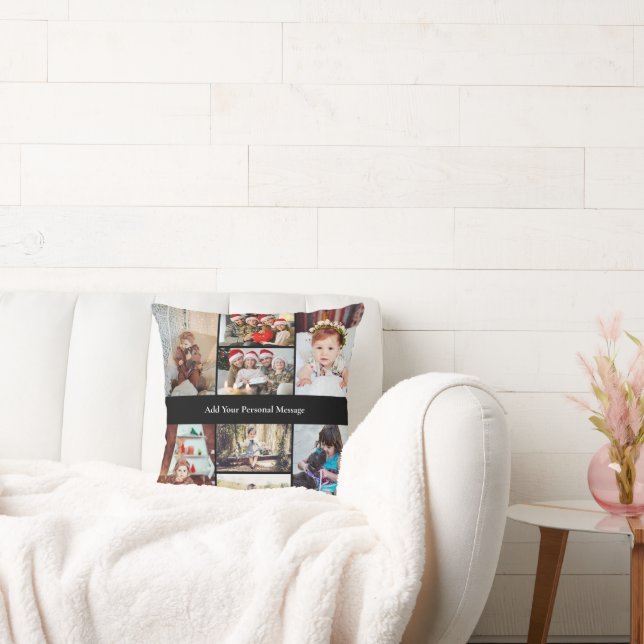 Entwerfen Sie Ihre eigene 8 FotoCollage Kissen (Liege)