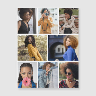 Entwerfen Sie Ihre eigene 8 FotoCollage Magnetkarte