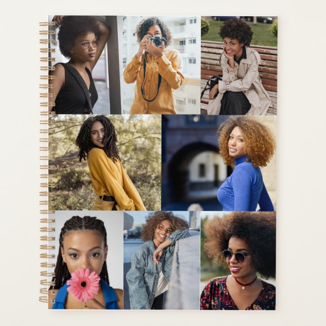 Entwerfen Sie Ihre eigene 8 FotoCollage Planer (Vorderseite)