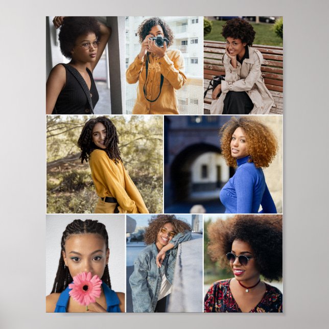 Entwerfen Sie Ihre eigene 8 FotoCollage Poster (Vorne)