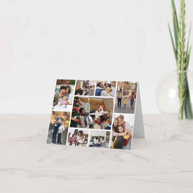 Entwerfen Sie Ihre eigene 9 FotoCollage Ankündigung (Vorderseite)