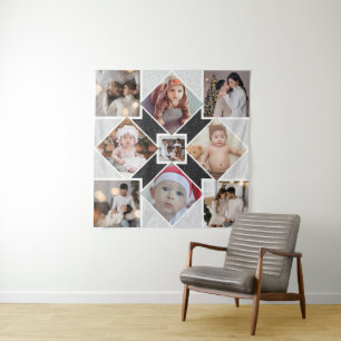 Entwerfen Sie Ihre eigene 9 FotoCollage Wandteppich