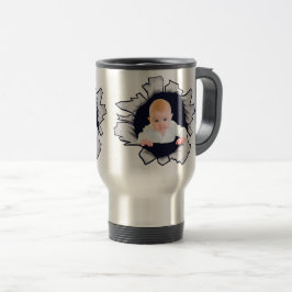 Entwerfen Sie Ihre eigene Baby-Foto-Tasse Reisebecher