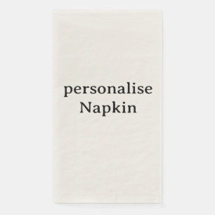 Entwerfen Sie Ihre eigene benutzerdefinierte Ecru- Serviette