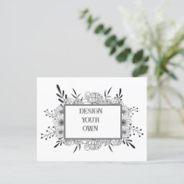 Entwerfen Sie Ihre eigene Blumenausweis-Karte Ankündigungspostkarte