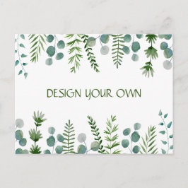 Entwerfen Sie Ihre eigene Blumenempfehlung Postkar Einladungspostkarte