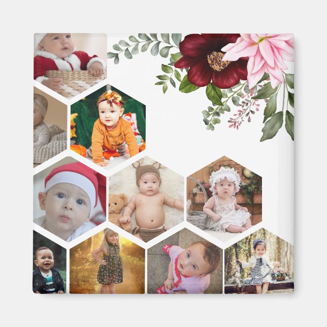 Entwerfen Sie Ihre eigene Blumenkollektion 10 Magnet (Vorne)