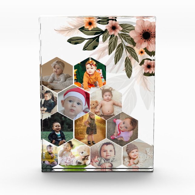 Entwerfen Sie Ihre eigene Blumenkollektion 12 Fotoblock (Vorderseite)