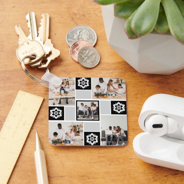 Entwerfen Sie Ihre eigene Blumenkollektion 5 Schlüsselanhänger (Schreibtisch)