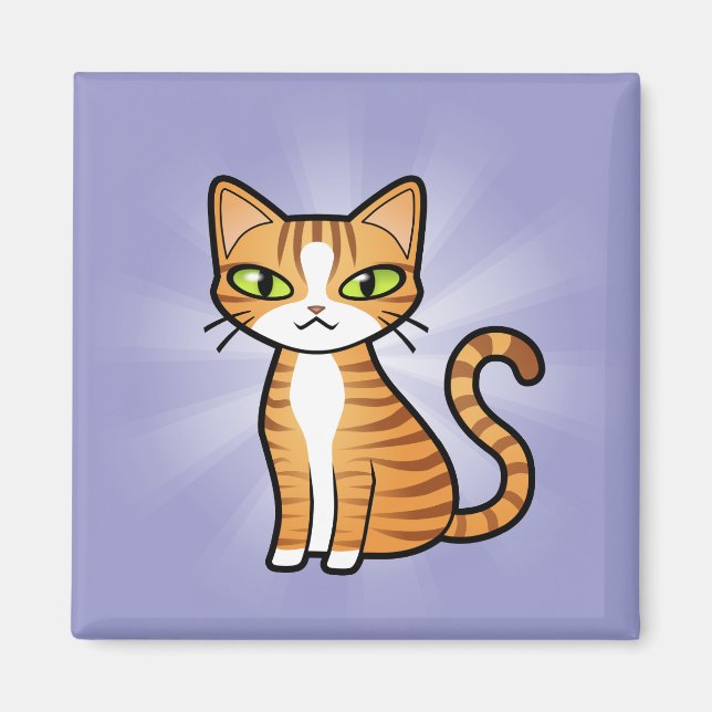 Entwerfen Sie Ihre eigene Cartoon-Chat Magnet (Vorne)