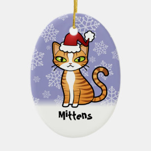 Entwerfen Sie Ihre eigene Cartoon-Katze Keramik Ornament